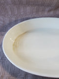 Oblong White Ceramic Baking Dish
