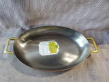 Vintage Paul Revere Copper and Brass Au Gratin Pan
