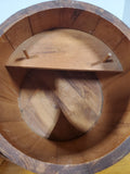 Vintage Wooden Firkin Sewing/Sugar Bucket