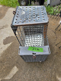 Two Galvanized Storage Baskets
