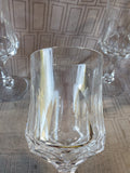 Set of 5 Signed Crystal Wine Goblets