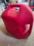 5 Gal Plastic Gas Can (small amount of gas in can)