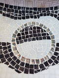 Black, White, and Clear Mosaic Tile Trinket Dish