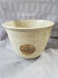 Signed Speckled Glazed Pottery Bowl