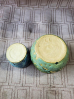 Pair of Small Glazed Pottery Vases