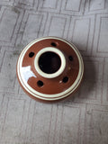 Signed Striped Pottery Inkwell