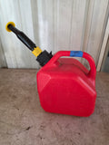 1.25 Gal Plastic Gas Can (a little gas inside)