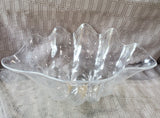 Clear Plastic Seashell Serving Bowl