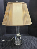 Lucite Lamp w/Oval Shade, Heavyweight, Works