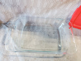 Pyrex Clear Glass Baking Dish with Storage Lid