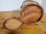 Vintage Wooden Firkin Sewing/Sugar Bucket