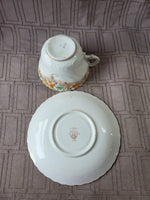 Floral Teacup and Saucer Set