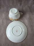 Floral Teacup and Saucer Set