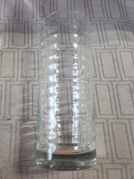 Set of 4 Clear Glass Ripple Glass Tumblers
