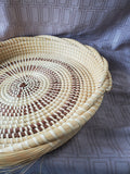 Round Woven Sweet Grass Basket