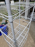 6-Tier White Wire Shelving Unit