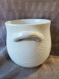 Temp-Tations by Tara "Woodland" White Ceramic Utensil Crock