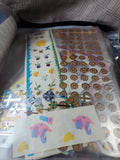 Scrapbook Craft Supply Lot with Organizing Storage Binder