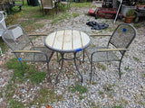 3-Piece Metal Outdoor Bistro Dining Set