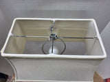 Heavyweight Lucite Lamp w/Rectangular Shade (two available,  priced separately)