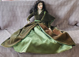 Franklin Heirloom Dolls 1987 Gone with the Wind "Scarlett O'Hara" Porcelain Doll
