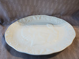 White Ceramic Turkey Platter