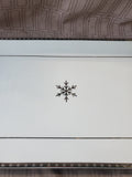 White Snowflake Platter