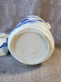 Asian Inspired Blue and White Tea Caddy