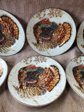 Set of 7 Williams-Sonoma Plymouth Turkey Salad Plates