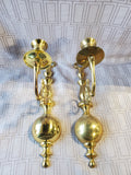 Pair of Brass Wall Sconces (2 PAIRS AVAILABLE PRICED INDIVIDUALLY AT $25 EACH)