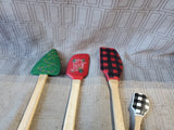 Small Lot of Christmas Rubber Spatulas