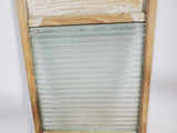 Vintage Howard Woodenware Glass and Wood Washboard