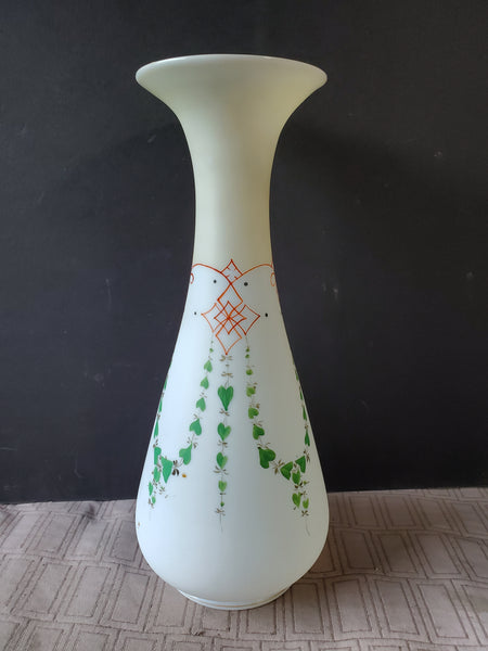 Vintage Satin Glass Vase