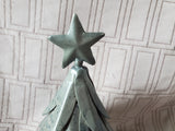 Pottery Barn Glavanized Metal Christmas Tree Figurine