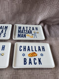 Lot of 6 Jewish Themed Appetizer Plates