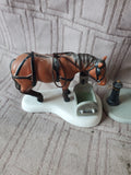Department 56 Dickens' Village "Horses at the Lampguard" 3 Piece Figurine Set