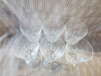 Set of 6 Crystal Wine Goblets