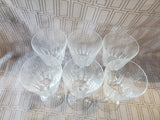 Set of 6 Crystal Wine Goblets