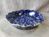 Bennington Pottery Blue Spongeware Pie Dish (BBB)