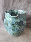 Signed Glazed Pottery Pitcher Vase