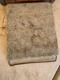 Antique Spap Stone Warmer w/Wooden Box