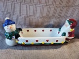 Earthenware Christmas Cracker Dish