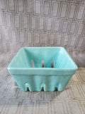 Ceramic Light Blue Berry Basket
