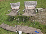 Two Folding Arm Chairs w/Carry Bags