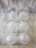 Set of 6 Clear Glass Whiskey Glasses