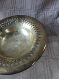 Silverplate Reticulated Rim Trinket Dish