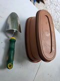 Oblong Plastic Planter and Small Gardening Shovel