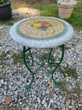 End Table w/Metal Legs and Mosaic Tile Top (A)