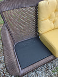 Lloyd Loom Wicker Loveseat w/Cushions