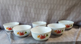 Set of 6 Royal Norfolk Autumn Leaf Ceramic Bowls